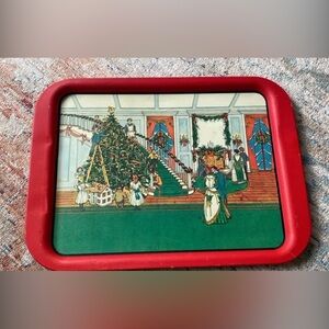 Polpourri Press Vintage Metal Christmas Tray